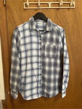 Aeropostale Blue Plaid Button-Up Shirt